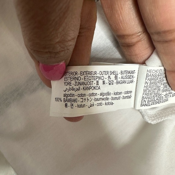 Zara White Asymmetrical Sleeveless Muscle Tee - Picture 5 of 6